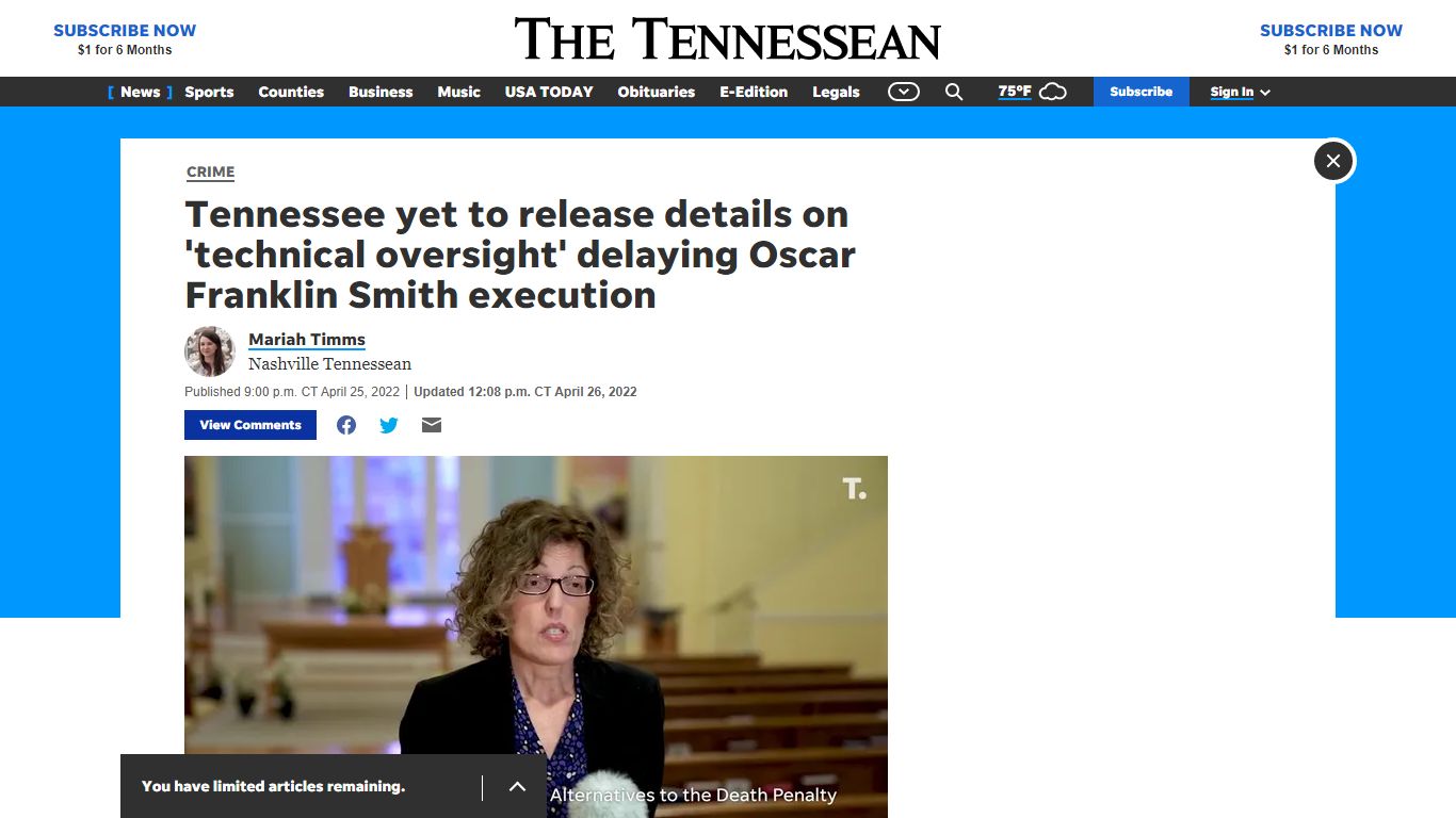 Oscar Franklin Smith execution: Tennessee officials release no details